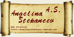 Angelina Stepančev vizit kartica
